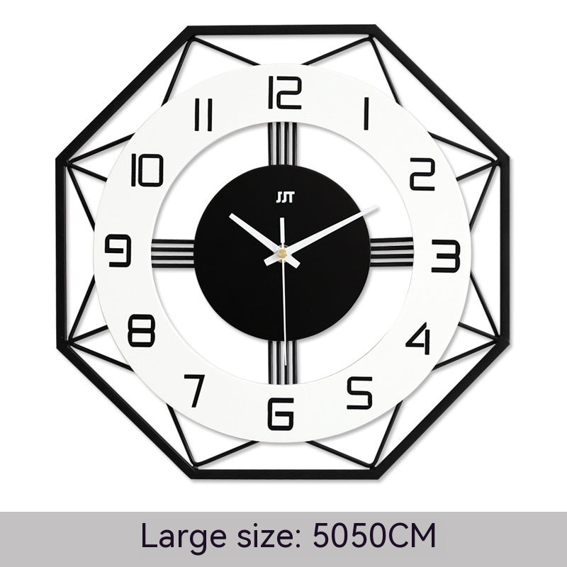 Moderne Metall-Wanduhr – 35/43/50 cm mit lautlosem Scan-Uhrwerk