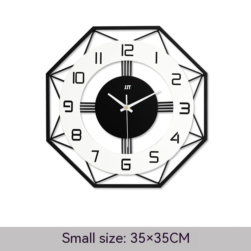 Moderne Metall-Wanduhr – 35/43/50 cm mit lautlosem Scan-Uhrwerk